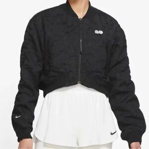 Nike cropped Bomber jacket Naomi Osaka Tennis Maneky-neko